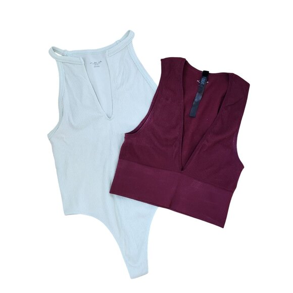 Urban Outfitters Tops - BUNDLE (2) Out From Under Urban Outfitters Jose Crop Top Bodysuit Size XS-S